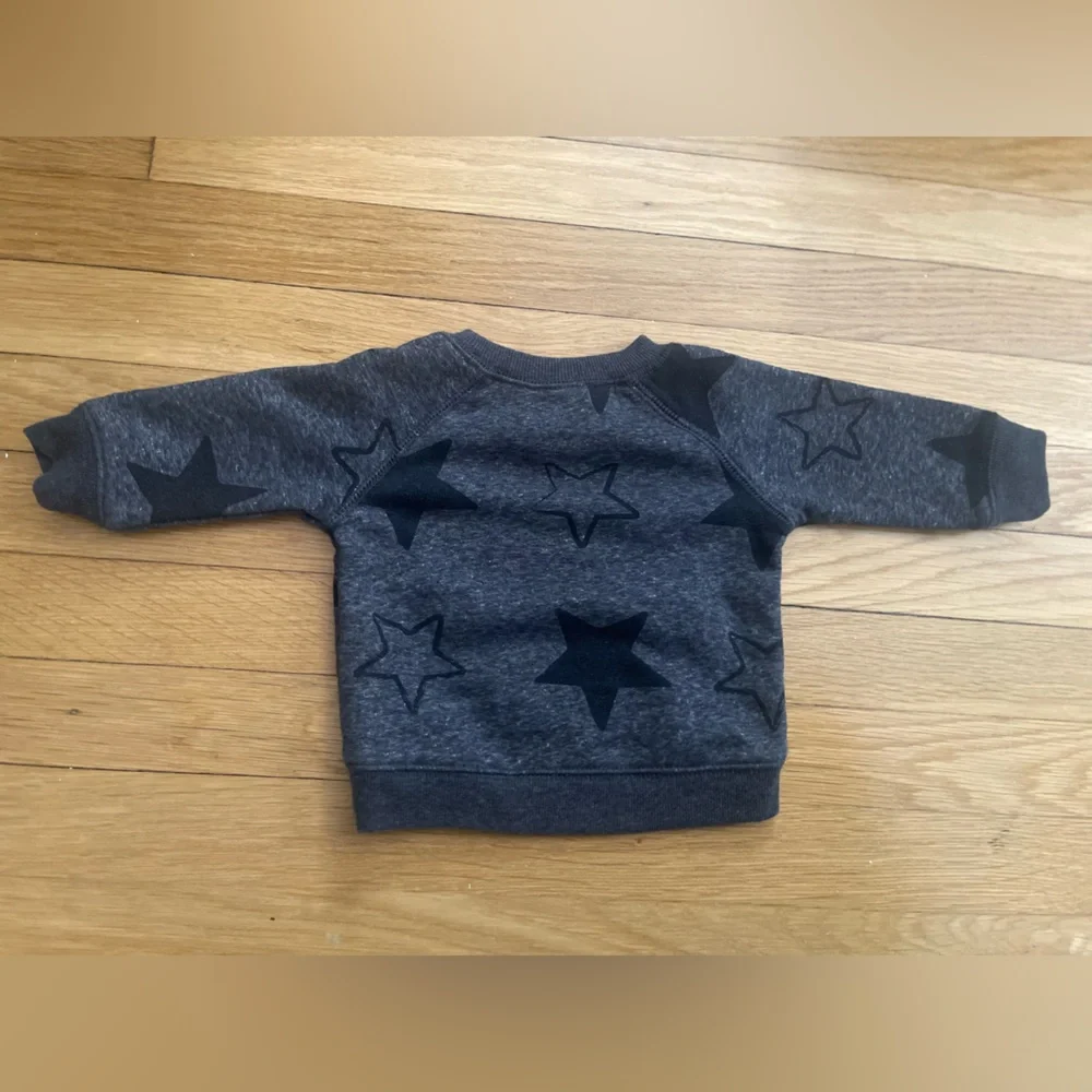 Koala Kids Navy Star Sweatshirt – Baby 0–3 Months ⭐